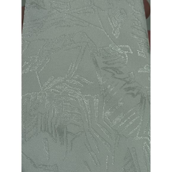Ketch White On White Abstract Print Polyester Tie - Picture 2 of 8